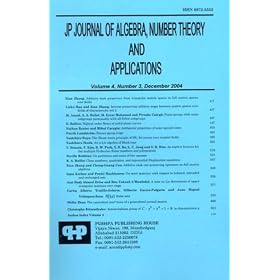 Jp Journal of Algebra Number Theory and Applications by 