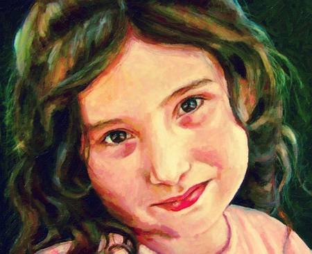 Custom Order #8Z-IHK, Oil on Canvas, Custom Painting of The Person You Love, For 1 Person of Customer's Choice, Style: Photo-Realism, with Signature Text 