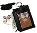 AG Wallets Leather String Neck ID/Badge Holder Pouch Wallet With Zippered Pocket