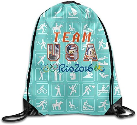 VEAGLE Olympic Gym Sack Bag Drawstring Backpack Sport Bag Snapback