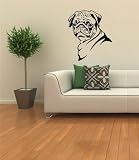 Pug Dog Cute Wall Sticker Decals Art Mural A36