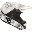 Thor MX Force Cube Men's MotoX Motorcycle Helmet w/ Free B&F Heart Sticker Bundle - Cube