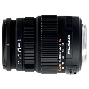 Sigma 50-200mm f/4.0-5.6 DC IF SLD Optical Stabilized (OS) Lens with Hyper Sonic Motor (HSM) for Sigma Digital SLR Cameras