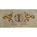 Grasslands Road Cucina Monogram Letter Initial I Embroidered Scrollwork Tea Towels, Set of 2