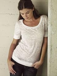 Kalon Clothing Ladies Burnout Scoop Neck T-Shirt