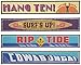 Surfer Street Sign Cutouts (4/Pkg)