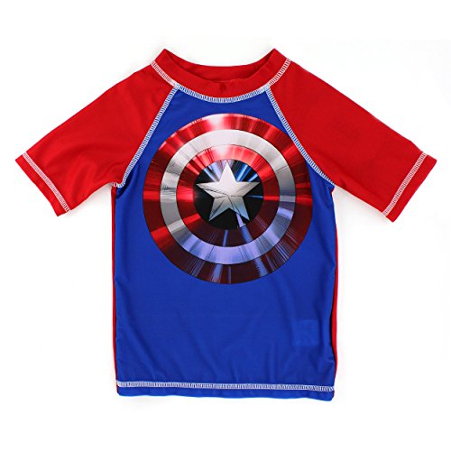 Captain America Boys Rashguard Swimwear