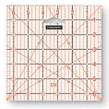 51v3C7x5FbL. SL160  Fiskars 87677097 6 and 1/2 Inch Square Acrylic Ruler with Two Color Gid