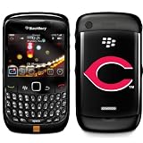 MLB Cincinnati Reds C on BlackBerry Curve 8520 8530 Phone Cover (Black)