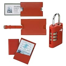 Deluxe Travel Accessory Assortment - Orange