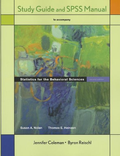 study guide for statistics for the behavioral sciences