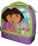 Buy Zak Nickelodeon Dora The Explorer Purple Color Soft Insulated Lunch Bag/Box with 2 Compartments