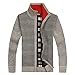 Shengweiao Men's Zip Knitted Cardigan Sweater
