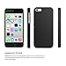 iPhone 7 Case, Rhidon Super Slim Hard Shell Layer Holster Open-Face Sport Case with Holster Kickstand and Locking Belt Swivel Clip for Apple iPhone 7 (Black) (iPhone 5c Black)