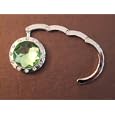 Compact Rock Crystal Folding handbag hook, purse holder, great gift for any occasions birthday, wedding, break up, buy 3 for free shipping- Green'