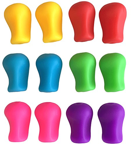 Grips for Pencils 12-Count Assorted Colors 6.5mm ION-PG12