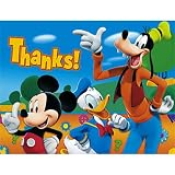 Mickey's Clubhouse Thank You Cards