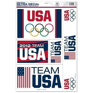 Olympics 2012 Team USA 11x17 Ultra Decal Sheet (Removable/Reusable)