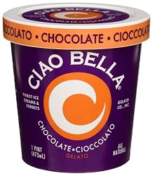 Ciao Bella Chocolate Gelato, 16-Ounce Cups (Pack of 4)