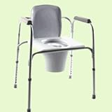 Invacare Single Pack All-In-One Gray Coated Steel Commode