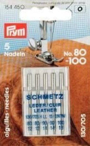 Aghi per macchine da cucire, pelle, 130/705, nr. 80-100, 5pz
