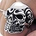 KONOV Jewelry Vintage Gothic Skull Biker Stainless Steel Men's Ring