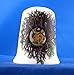 Porcelain China Thimble -- Peephole Style -- Squirrel in Tree
