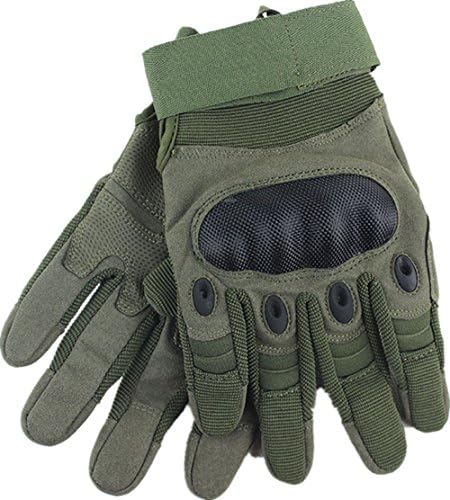 1 Pair Echelon Gloves,Wear-resistant Military Equipment Full Finger Tactical Gloves Hard Knuckle and Foam Protection for Shooting Airsoft Hunting Outdoor Cycling Hunting Riding Airsoft Gloves
