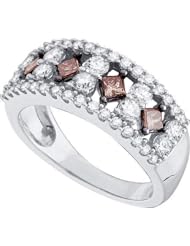 1.25CTW COGNAC DIAMOND LADIES FASHION BAND