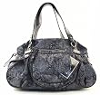 Jessica Simpson Crocodile Black Alibi Large Shopper Handbag