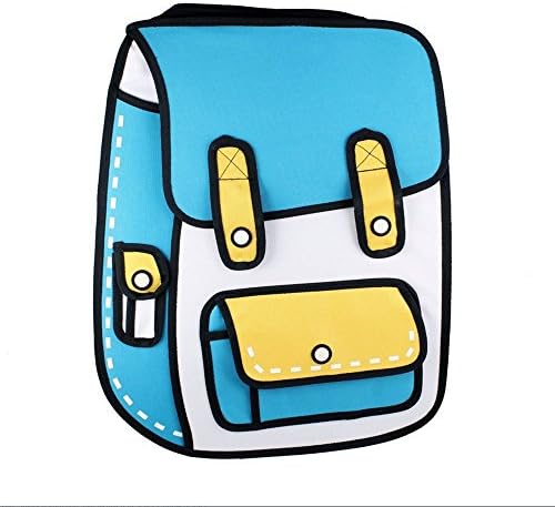 K-fashion ® New Funny 3D Look Cartoon Backpackbags,cute Cartoon Comic Bag Backpack Fashion Shoulder Bag Satchel