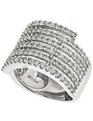 1.70 Ct G Si Round Brilliant Cut Diamond Ring 14k White Gold Cocktail Ring