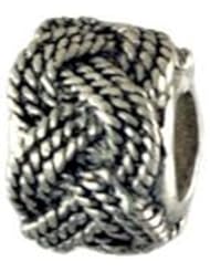 Sterling Silver Reller Turks Head Knot Bead 13257