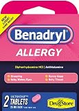 Lil Drugstore Products Benadryl, 2-Count (Pack of 12)