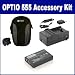 Pentax Optio 555 Digital Camera Accessory Kit includes: SDNP120 Battery, SDM-146 Charger, SDC-22 Case