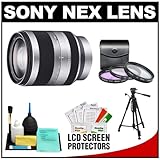 Sony Alpha NEX E-Mount E 18-200mm f/3.5-6.3 OSS Zoom Lens + Tripod + 3 UV/F ....