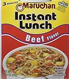 Maruchan Instant Lunch Beef Flavor Ramen Noodles with Vegetables 2.25 oz (Pack of 12)