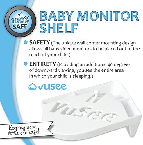 Vusee - The Universal Baby Monitor Shelf for All Brands of Baby Video Monitors