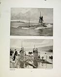 Submarines Empress Japan C1911 Antique Print Photos