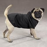 Pet Supplies : Dog Warm Hooded Sweatshirt - Black - X Small