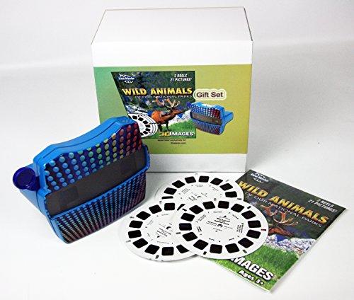 ViewMaster Wild Animals National Parks Gift Set - Viewer and 3 Reel Set - 3D Images - 21 Images