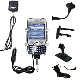 Car / Auto Multi Adapter Mount Holder GPS Navigation Kit for the PalmOne Treo 755p with built in charger - Gomadic Brand