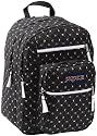 Jansport Big Student Daypack - Black/White Little Echo