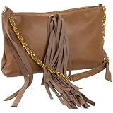 Cri de Coeur Tilly Fringe Convertible Clutch