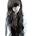 Fashion Stylish Long Full Curly Wavy Party Lady Girl Natural Black Hair Wig