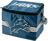 Detroit Lions Lunch Bag: 6 Pack Zipper Cooler