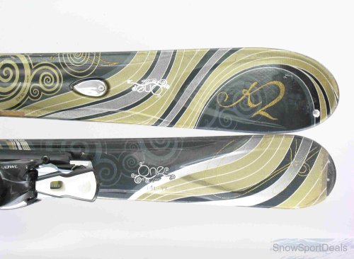 Used K2 One Luv Womens Powder Adv Shape Ski w/Binding A