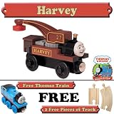 Harvey from Thomas The Tank Engine Wooden Train Set - Free 2 Pieces of Track & Free Thomas the Tank Engine