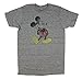 Disney Distressed Classic Mickey Mouse Grey Licensed T-shirt