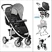 Hauck 2011 Malibu Stroller w/ Bassinet and Stand **CLOSEOUT** - Charcoal/Black